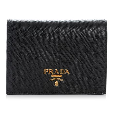 wallet nera prada|prada wallet.